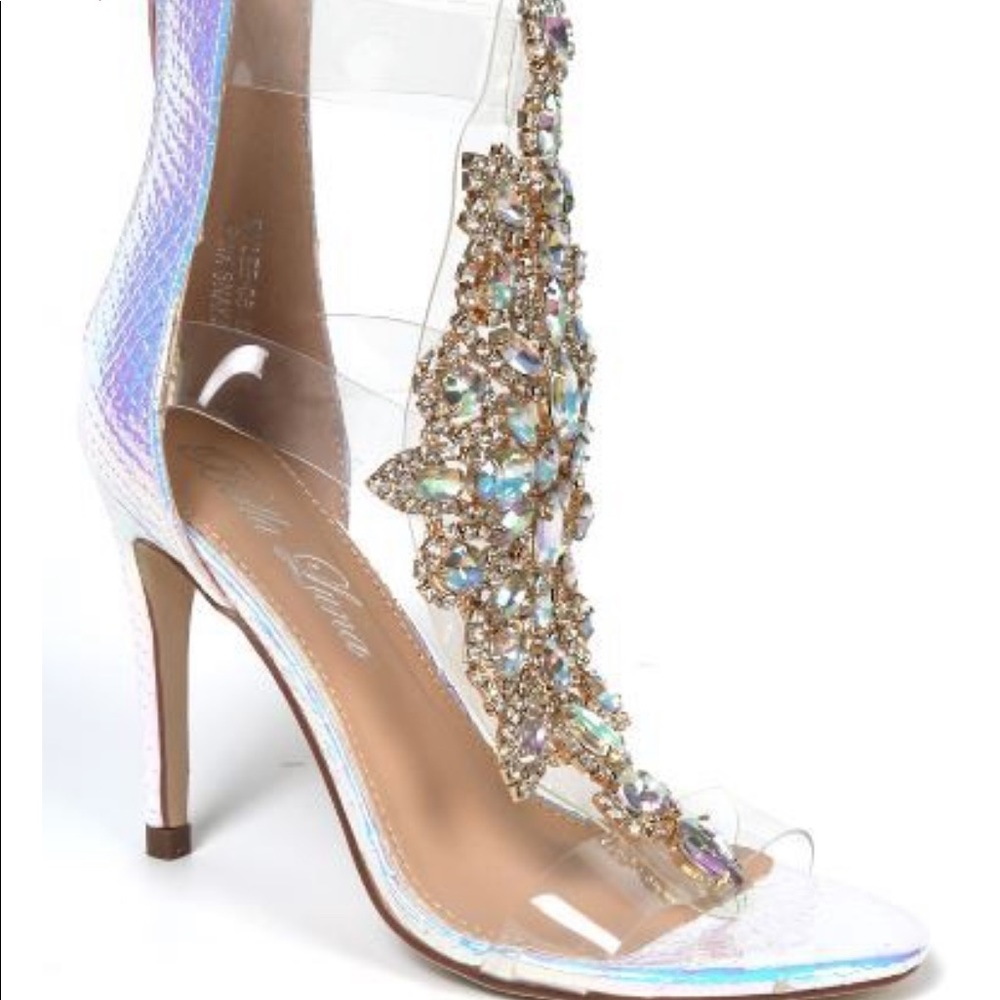 🦋Beautiful💎Iridescent Bling Heels💎 - Picture 6 of 8